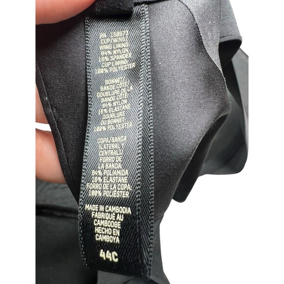 Skims Ultimate Teardrop Push-Up Plunge Bra 44C Black Seamless Lift & Smooth Fit - Picture 9 of 9